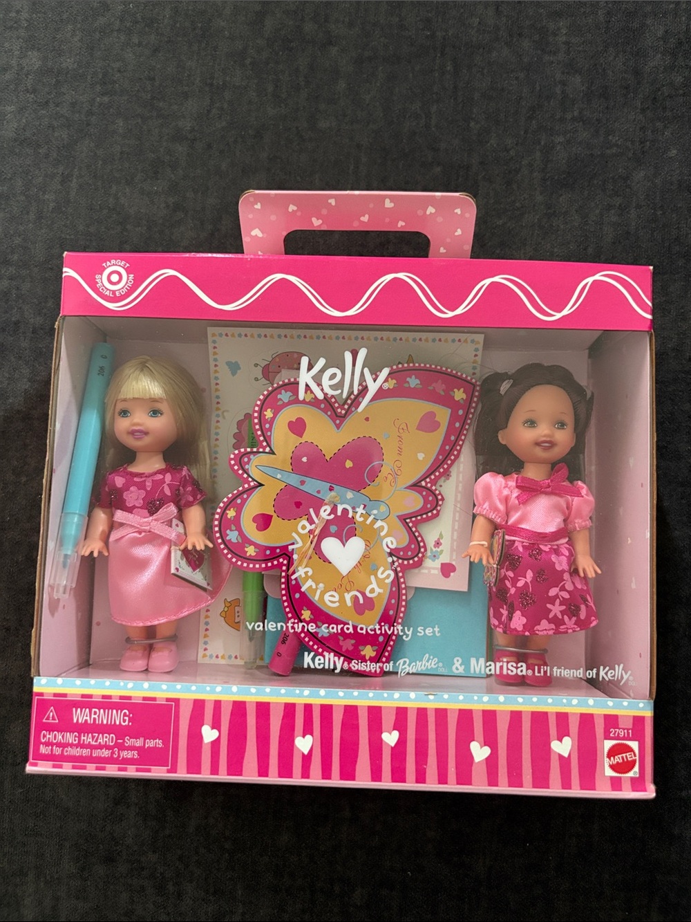 Mattel Kelly Valentine Friends Dolls Set - Pink and Blue Accents